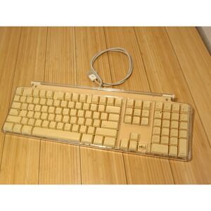 Apple M7803 Beige Clear Wired Pro USB Keyboard OEM Genuine